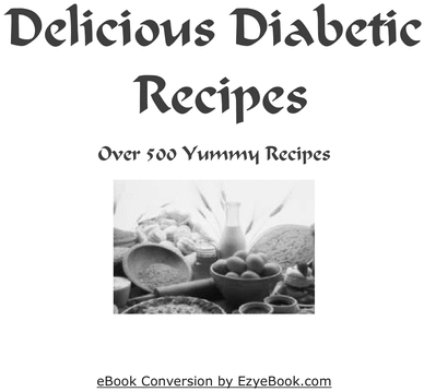 Product picture Delicious Diabetic Recipes